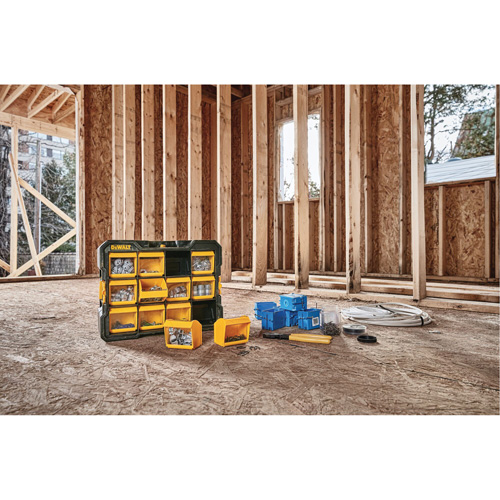 Organisateur Flip-Bin, 3-7/8" la x 17-3/4" p x 13-7/8" h, Noir/Jaune PB Rental Co. Ltd.
