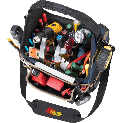 Porte-outils &eacute;lectrique/CHVAC &agrave; base moul&eacute;e, Polyester balistique, 20 pochettes, Noir/Bleu PB Rental Co. Ltd.