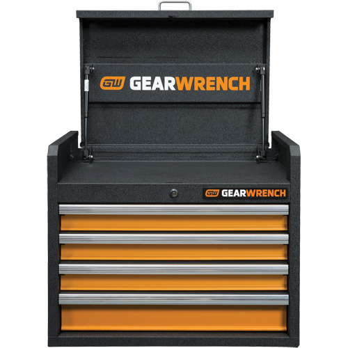 Coffre &agrave; outils de s&eacute;rie GSX, 26" la, 4 tiroirs, Noir/Orange PB Rental Co. Ltd.