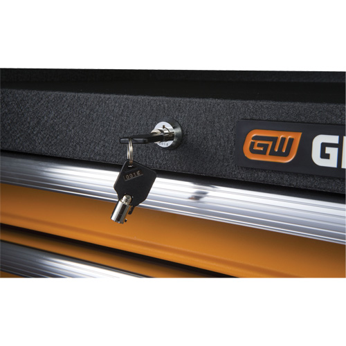 Coffre &agrave; outils de s&eacute;rie GSX, 26" la, 4 tiroirs, Noir/Orange PB Rental Co. Ltd.