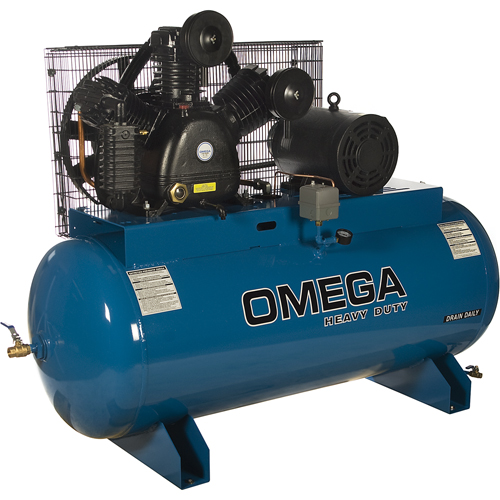 Industrial Series Air Compressors - Horizontal Compressors - Two Stage, 100 Gal. (120 US Gal) PB Rental Co. Ltd.