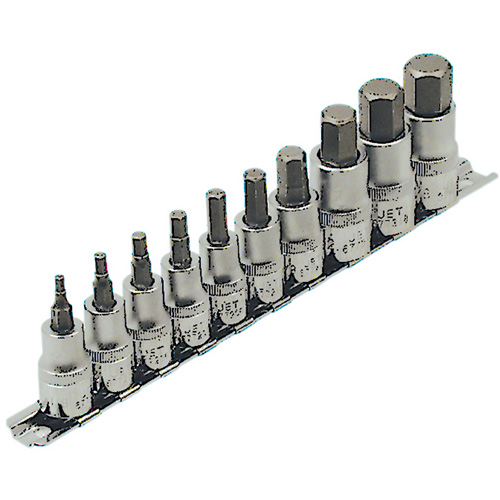 Jeu de douilles SAE HSW3812-10, Hexagonale, Prise 1/2"/3/8", 10 mr PB Rental Co. Ltd.