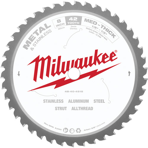 Endurance&reg; General Purpose Circular Saw Blade, 8", 42 Teeth, Metal Use PB Rental Co. Ltd.