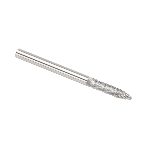 CLEVELAND Solid Carbide Burrs - Tree Shape Pointed End, SG-44, 3 mm Dia., 1/8" Shank PB Rental Co. Ltd.