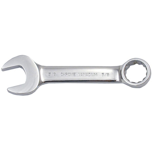 Fully Polished Stubby Combination Wrench, 12 Point, 3/8", Chrome Finish PB Rental Co. Ltd.
