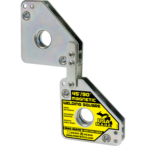 Magnetic Welding Squares, 7-5/8" L x 1-3/8" W x 3-3/4" H, 120 lbs. PB Rental Co. Ltd.