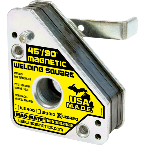 Magnetic Welding Squares, 3-3/4" L x 1-1/2" W x 4-3/8" H, 150 lbs. PB Rental Co. Ltd.