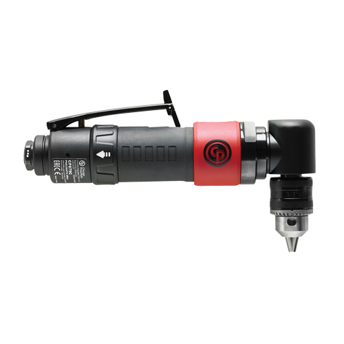 Pneumatic Reversible Angle Drill, 3/8" Chuck, 1/4" NPT Air Inlet, 2000 No Load RPM PB Rental Co. Ltd.