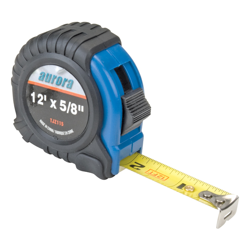 Ruban &agrave; mesurer, 5/8" x 12', Marques de goujon po/pi PB Rental Co. Ltd.