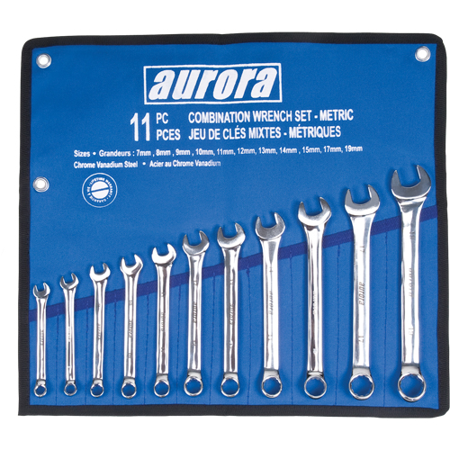 Wrench Set, Combination, 11 Pieces, Metric PB Rental Co. Ltd.