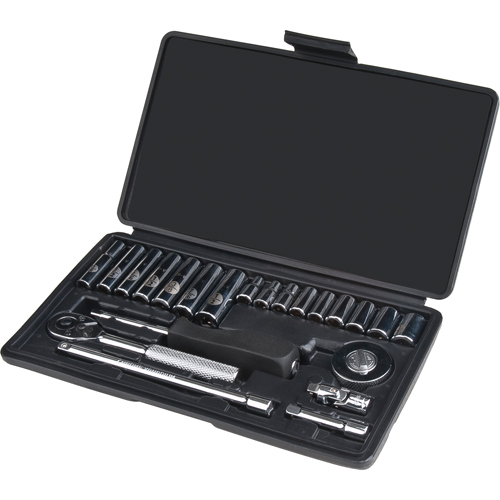 Socket Set, 22 Pcs, 1/4" Drive Size, Deep PB Rental Co. Ltd.