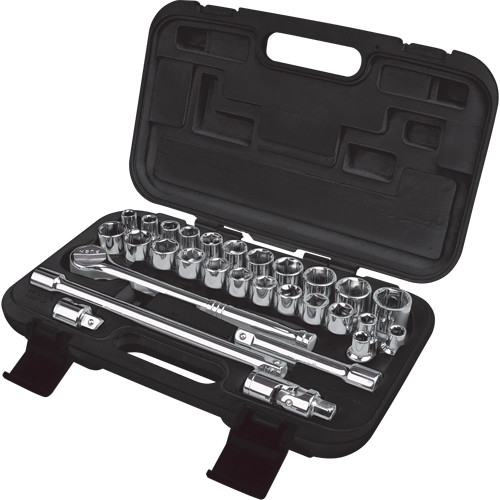 SAE/Metric Socket Set, 29 Pcs, 1/2" Drive Size PB Rental Co. Ltd.