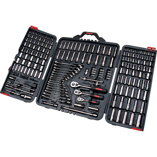 Jeux de douilles et cl&eacute;s SAE/m&eacute;triques 1/4", 3/8" et 1/2", 210 Mcx, Profond PB Rental Co. Ltd.