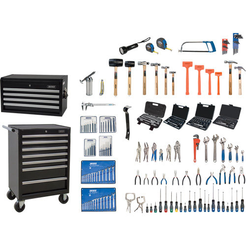 Ensemble d'outils maître avec coffre en acier et chariot, 236 morcea PB Rental Co. Ltd.