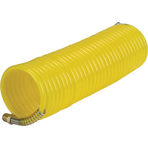 Tuyaux pneumatiques en nylon spiral&eacute; a/raccords, Air, 1/4" DI x 25' lo, Nylon, 200 psi &agrave; 23°C PB Rental Co. Ltd.