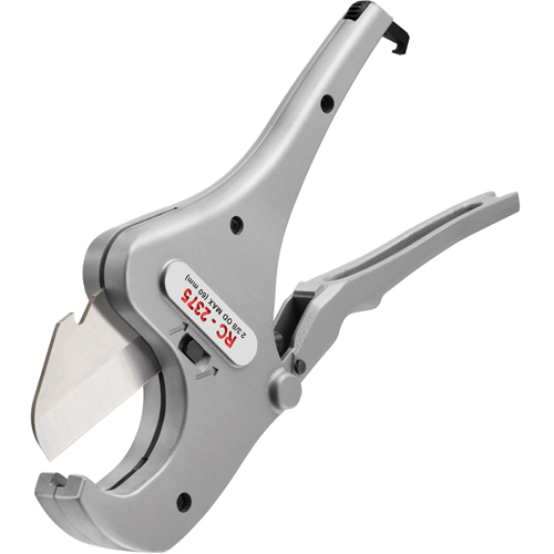 Ratchet Action Plastic Pipe & Tubing Cutter #RC-2375, 1/8" - 2-3/8" Capacity PB Rental Co. Ltd.