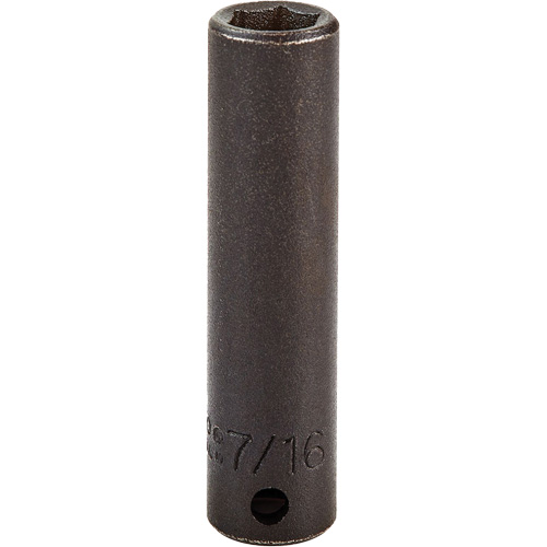 Socket, Impact, 7/16", 3/8" Drive, 6 Points, Deep PB Rental Co. Ltd.