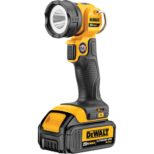 Lampe de travail Max, DEL, 110 lumens, 11 hres de fonctionnement, Bloc-pile Rechargeable, Plastique PB Rental Co. Ltd.
