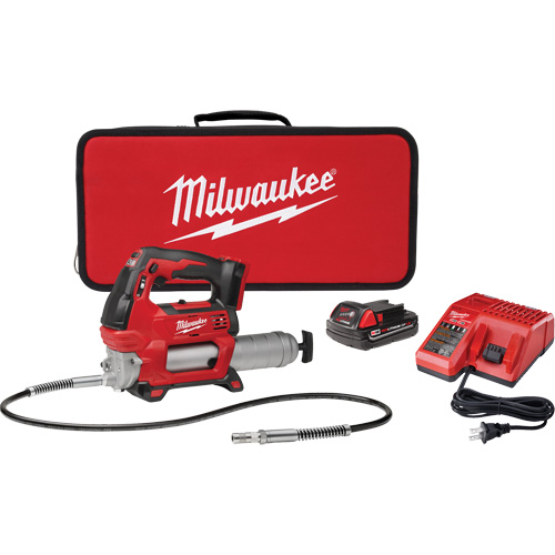Ensemble de pistolet graisseur sans fil &agrave; deux vitesses M18, Lithium-ion, 18 V PB Rental Co. Ltd.