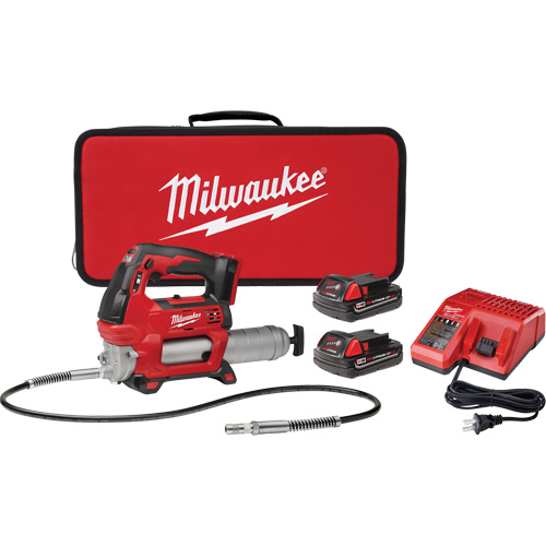 Ensemble de pistolet graisseur sans fil &agrave; deux vitesses M18, Lithium-ion, 18 V PB Rental Co. Ltd.
