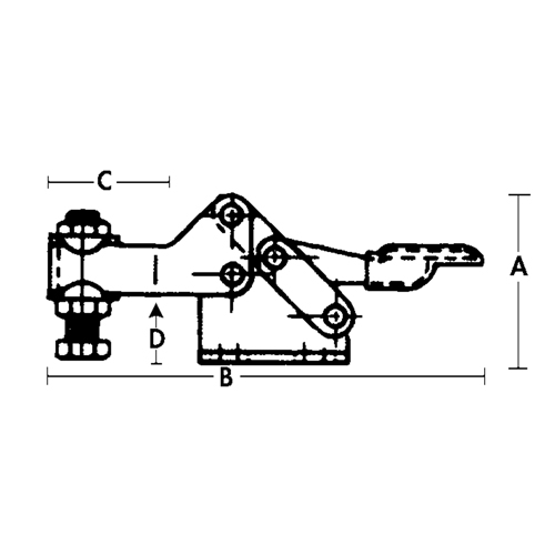 Horizontal Hold-Down Clamps - 205 Series PB Rental Co. Ltd.