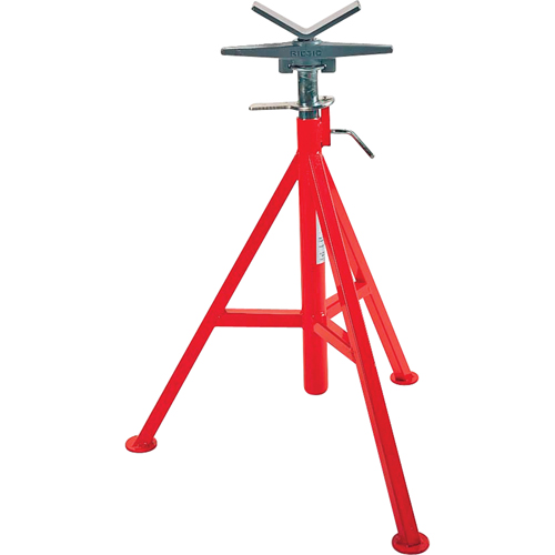 Support de tuyau en V no VJ-99, 71-132 cm R&eacute;glage de la hauteur, 12" Capacit&eacute; max. de tuyau, 2500 lb Capacit&eacute; de charge max. PB Rental Co. Ltd.