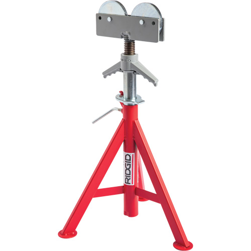 Support de tuyau pour rouleau baiss&eacute; no RJ-98, 59-104 cm R&eacute;glage de la hauteur, 12" Capacit&eacute; max. de tuyau, 1000 lb Capacit&eacute; de charge max. PB Rental Co. Ltd.