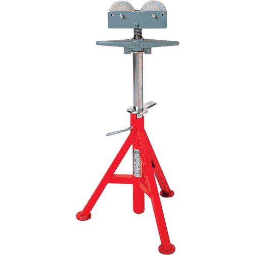 Support de tuyau pour rouleau &eacute;lev&eacute; no RJ-99, 82-140 cm R&eacute;glage de la hauteur, 12" Capacit&eacute; max. de tuyau, 1000 lb Capacit&eacute; de charge max. PB Rental Co. Ltd.