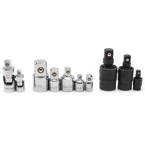 Jeu de douilles &agrave; joints et d'adaptateurs de douilles universelles 1/4", 3/8" et 1/2" &agrave; 10 pi&egrave;ces PB Rental Co. Ltd.