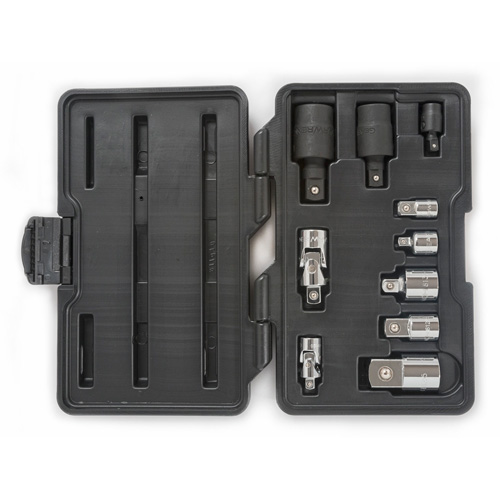 Jeu de douilles &agrave; joints et d'adaptateurs de douilles universelles 1/4", 3/8" et 1/2" &agrave; 10 pi&egrave;ces PB Rental Co. Ltd.