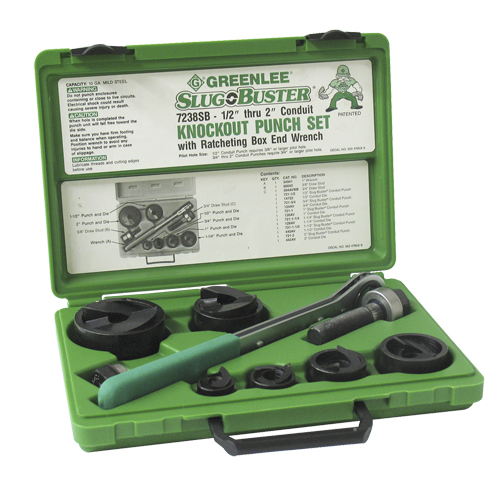 Knockout Kit with Ratchet and SlugBuster&reg; Punches PB Rental Co. Ltd.
