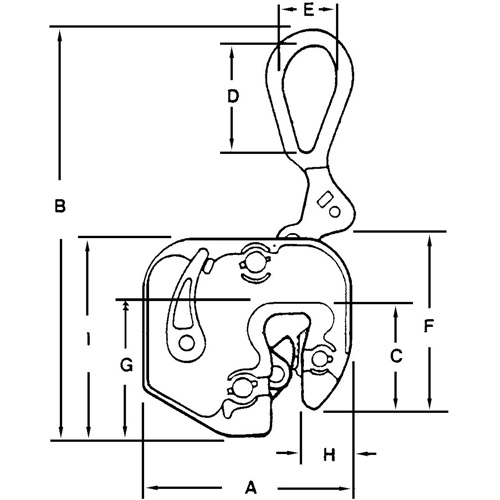 &eacute;lingue l&egrave;ve-t&ocirc;le GXL, 1000 lb (0,5 tonne), Ouverture de la m&acirc;choire de 1/16" - 5/8" PB Rental Co. Ltd.