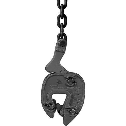 Serre-plaque GX avec attache de chaînette, 1000 lb (0,5 tonne), Ouverture de la m&acirc;choire de 1/16" - 5/16" PB Rental Co. Ltd.