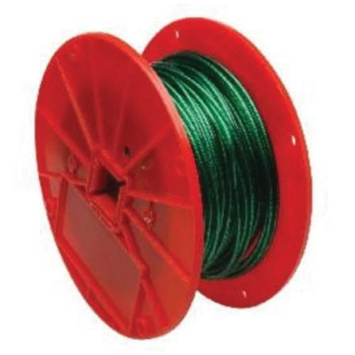 Wire Cable, 250' (76.2 m) x 1/16", 28 lbs. (0.014 tons), Vinyl Coated PB Rental Co. Ltd.