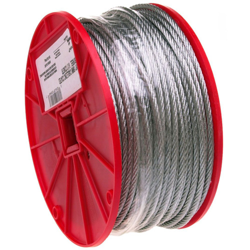 Wire Cable, 250' (76.2 m) x 1/4", 1400 lbs. (0.7 tons), Galvanized PB Rental Co. Ltd.