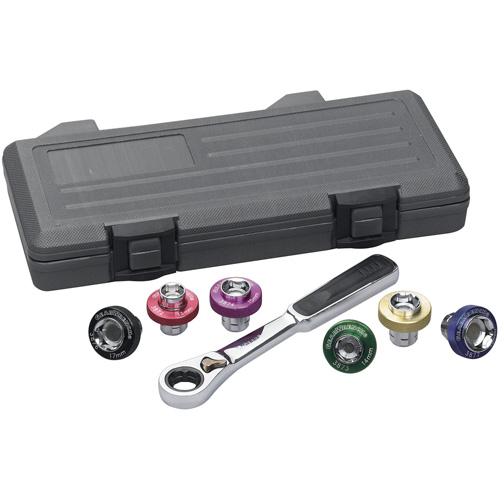 6 Point Magnetic Oil Drain Plug Metric Socket Set, 7 Pieces, 3/8" Drive Size PB Rental Co. Ltd.