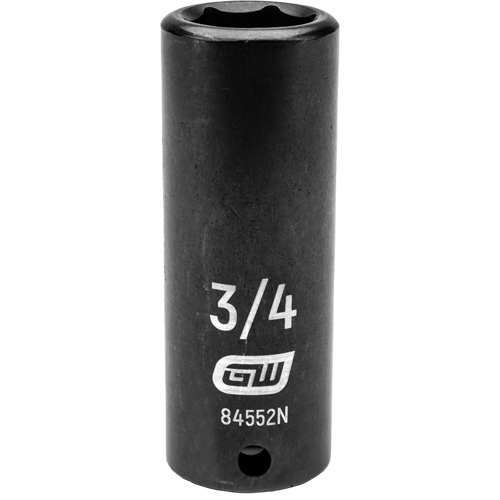 SAE Socket, Impact, 3/4", 1/2" Drive, 6 Points, Deep PB Rental Co. Ltd.