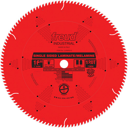 Lames de scie industrielle TCS pour panneaux de particules, 16", 128 dents, Pour Stratifi&eacute; PB Rental Co. Ltd.