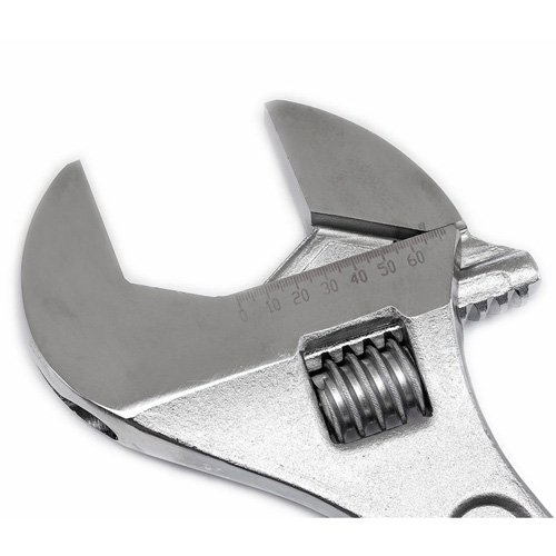 Adjustable Tapered Handle Wrench - Carded, 24" L, 2-7/16"/62 mm Max Width, Chrome/Polished PB Rental Co. Ltd.