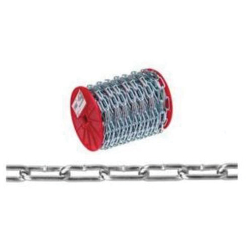 Straight Link Coil Chain, Low Carbon Steel, #4 x 100' (30.4 m) L, 205 lbs. (0.1025 tons) Load Capacity PB Rental Co. Ltd.