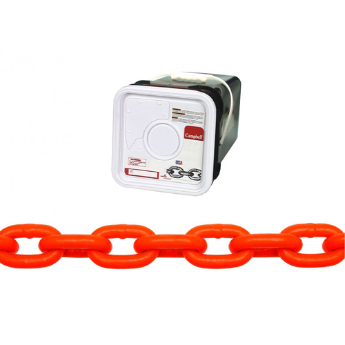 Chaîne haute r&eacute;sistance, Acier au carbone, 5/16" x 60' (18,3 m) l, Calibre 43, Charge d'utilisation 3900 lb (1,95 tonne) PB Rental Co. Ltd.