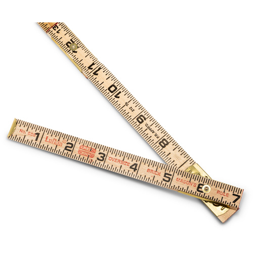 R&egrave;gle de maçon surdimensionn&eacute; Red End, 6' lo, Bois, Graduations de 1/16" PB Rental Co. Ltd.