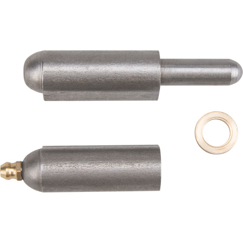 Weld-On Hinge, 0.63" Dia. x 3.937" L, Mild Steel w/Fixed Steel Pin PB Rental Co. Ltd.