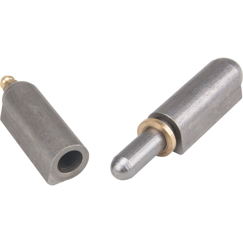 Weld-On Hinge, 0.63" Dia. x 3.937" L, Mild Steel w/Fixed Steel Pin PB Rental Co. Ltd.