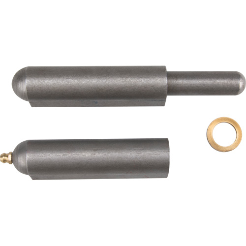 Weld-On Hinge, 0.906" Dia. x 7.874" L, Mild Steel w/Fixed Steel Pin PB Rental Co. Ltd.