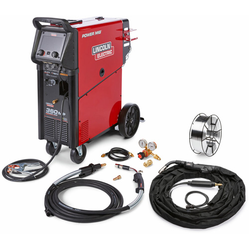 Machine &agrave; souder &agrave; g&acirc;chette avant pour aluminium One-Pak POWER MIG 360MP pour remorque et fabrication g&eacute;n&eacute;rale, 208 V/230 V/460 V/575 V, 1 Ph, 50/60 Hz PB Rental Co. Ltd.