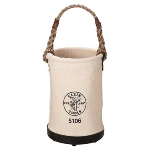 Straight-Wall Bucket, 14" H, Canvas, Beige PB Rental Co. Ltd.
