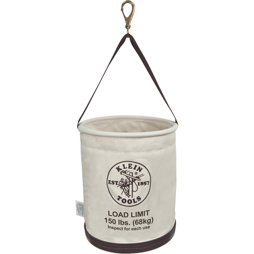 Seau en toile, tout usage avec trous de drainage, Toile, 12" dia. x 15" h, Capacit&eacute; de charge 150 lb PB Rental Co. Ltd.