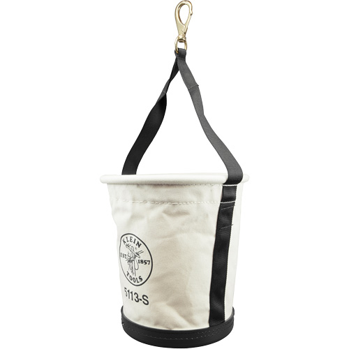 Godet &agrave; paroi conique avec mousqueton pivotant, 13" h, Toile, Naturel PB Rental Co. Ltd.