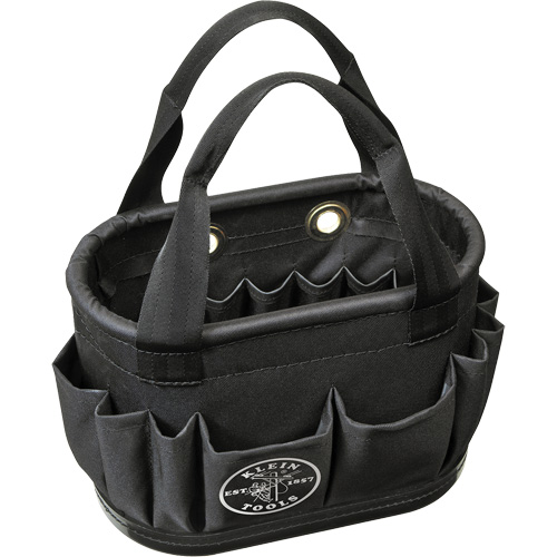 29-Pocket Hard-Body Aerial Bucket, 14" L x 10" H, Polyester, Black PB Rental Co. Ltd.